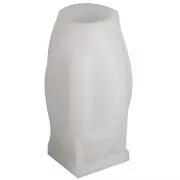 9x5cm Silicone candle mould - 3D abstract face - Transparent x1