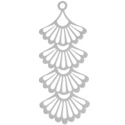 41x17mm Stainless steel 304 Multi-fan pendant x1