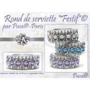7x5mm Glass beads Samos® by Puca® - Pastel Lila x10g
