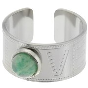 Stainless steel 316L Large ring for 6 mm cabochon - Love - Size 56 x1