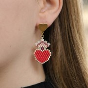 14x12mm EarStuds - Fine Gold plated x2