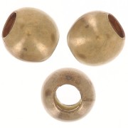 3mm Round Beads - Raw Brass x100