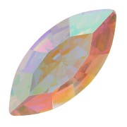 10x5mm Aurora A4200 navette cabochon - Crystal AB x1