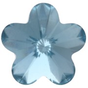 PureCrystal Flower Cabochon 4744, 10 mm, Aquamarine, 1 pc.