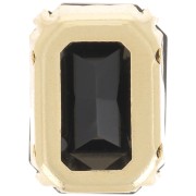 18x13mm Aurora A4627 set crystal - Octagon - Gold - Jet x1