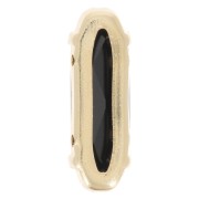 15x5mm Aurora A4161 Set crystal - Long Classical Oval - Gold - Jet x1