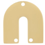 17x16mm Stainless steel 316L U-shaped spacer - Gold x1
