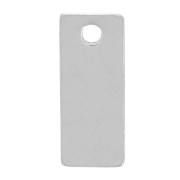 12x5mm 304 stainless steel Rectangle charm x1