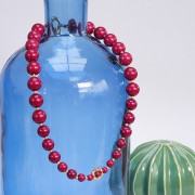 6mm Transparent resin bead - Green x10