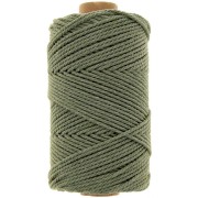 2mm Cotton macramé cord spool - Avocado green x100m