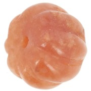 13 mm pumpkin bead gemstone - Red Aventurine x1