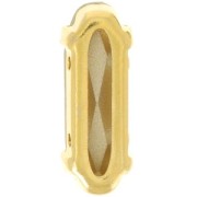 15x5mm Aurora A4161 crystal - Long Classical Oval - Gold - Rose x1
