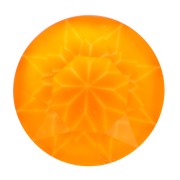 6mm rond Aurora A1088 Cabochon - Crystal Electric Orange x1