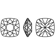 12mm Aurora square cabochon A4470 - Crystal Volcano x1