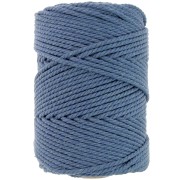 3mm Cotton macramé cord spool - Cobalt blue x100m