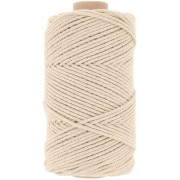 2mm macramé cotton cord spool - Beige x100m