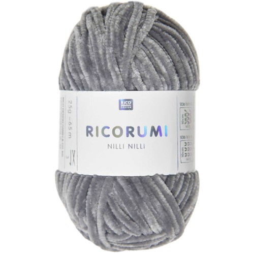 Ricorumi Nilli Nilli by Rico Design for Amigurumi - Grey 026 x25g