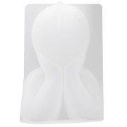 6x3.8cm Silicone candle mold - Child silhouette - Transparent x1