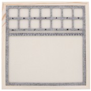 33x33cm Beading mat on wooden stand with 14 compartments - Grey - Beige x1