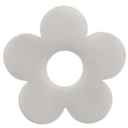 16mm 316L stainless steel Flower pendants x2