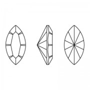 Navettes PureCrystal 4228 6x3 mm Dark Siam x4