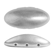 20x10mm Athos 3D 3 holes® by Puca® - Silver Mat x1