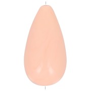 26x14mm Pear opaque resin bead - Peach x1