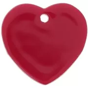 Red - 15x16.5mm acrylic heart sequin - Red x1 15x16.5mm acrylic heart sequin - Red x1