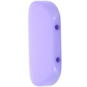 27x17mm 2-hole rounded rectangle bead in Opaque Resin - Lavender x1