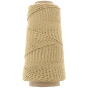 Organic Cotton Détox XL combed macramé cotton cord spool - Camel x200 m