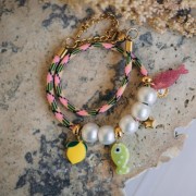 12mm Large-hole beads - imitation freshwater pearl - Cream Pearl x10