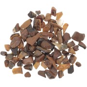 Bag of mini rolled stones - Unperforated stone chips - Tiger's eye x20g