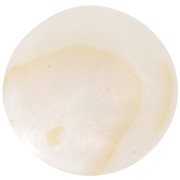 15mm Round mother-of-pearl cabochons - Natural x2
