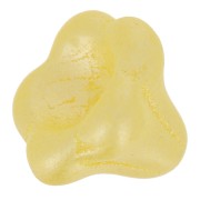 11x13mm Glass bell flower bead - Pastel Yellow Pearl x1