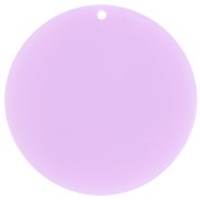 50mm Round transparent acrylic pendant - Lilac x1