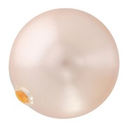8mm half-drilled PureCrystal 5818 pearl - Peach Pearl x1