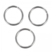 Jumprings open 12x1mm 304 Stainless steel x10