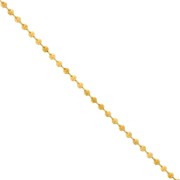 4mm 304 stainless steel ball link chain - Gold x50cm