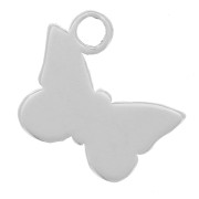 7x8mm 925 Sterling Silver Mini butterfly charm x1