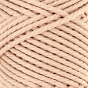 3mm Cotton macramé cord spool - Quality - Pale pink x50m