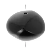 Beads - 9x12mm Opaque resin nugget beads - Black x8 9x12mm Opaque resin nugget beads - Black x8