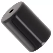 Beads - 13x9mm Opaque resin cylindrical tube bead - Black x6 13x9mm Opaque resin cylindrical tube bead - Black x6