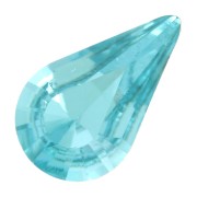 10x6mm PureCrystal 4328 Cabochon - Light Turquoise x1