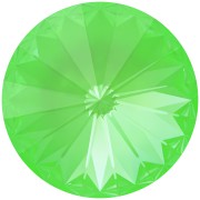 14mm PureCrystal 1122 Rivoli Cabochon - Crystal Electric Green Ignite x1