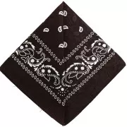 Brown - 100% cotton bandana - Cashmere pattern - Dark brown x1 100% cotton bandana - Cashmere pattern - Dark brown x1