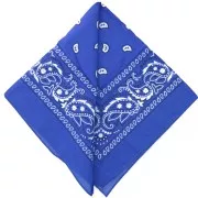 Blue - Bandana 100% cotton - Cashmere pattern - Royal blue x1 Bandana 100% cotton - Cashmere pattern - Royal blue x1
