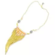 Miyuki Delica Duracoat 11/0 DB2187 - Alabaster Silver Line Dyed Citron x8g