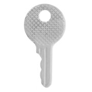 25x12.5mm 304L stainless steel Round textured key pendant x1