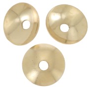 4mm Bead caps - Gold filled x15