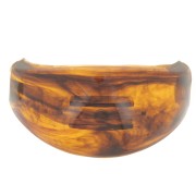 52x28mm Hair accessory for elastic scrunchie - Marbled amber x1